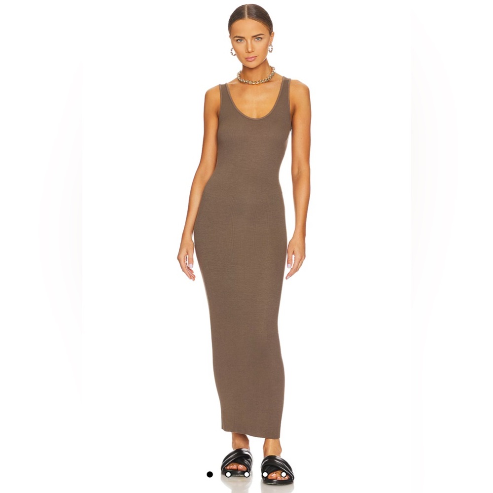 H&M Taupe Sleeveless Maxi Dress - Picture 1 of 7